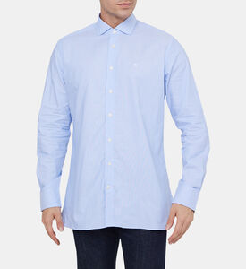 قميص بياقة بنسيج أساسي