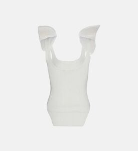 بلوزة بدون أكمام مع كتافات