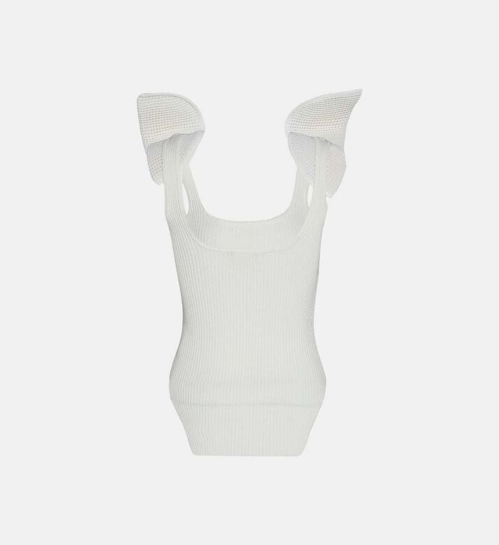 بلوزة بدون أكمام مع كتافات