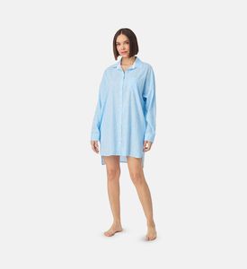 Side Vents Chest Pocket Sleepshirt