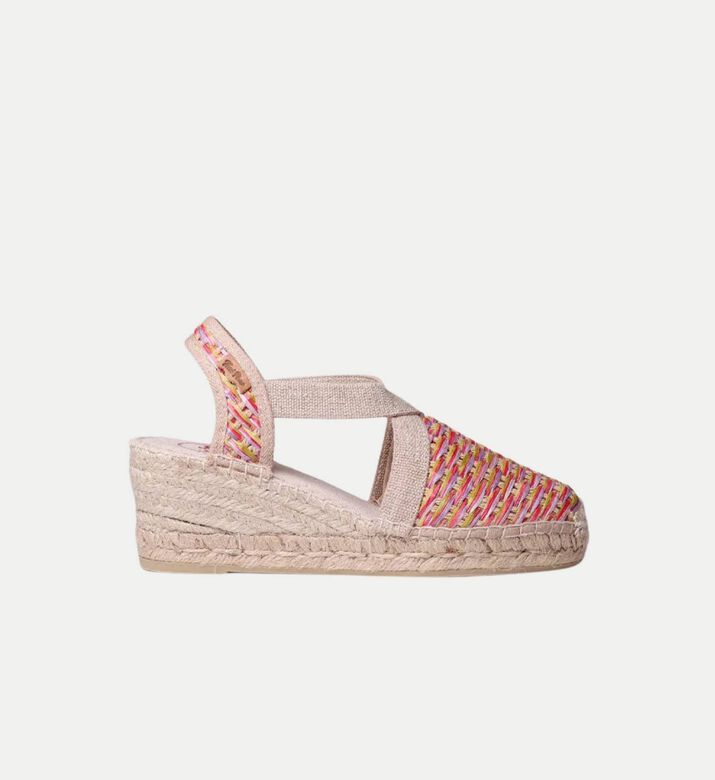 Toni Pons Terra-cs Vegan Textile Raffia Mid-wedge Espadrille, Packshot View