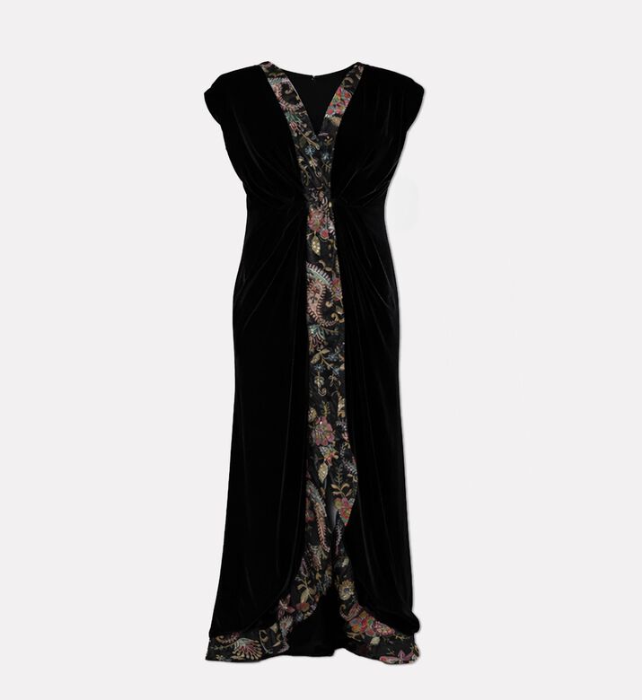 BANOU Paisley-print Center Slit Wrap Dress, Packshot View