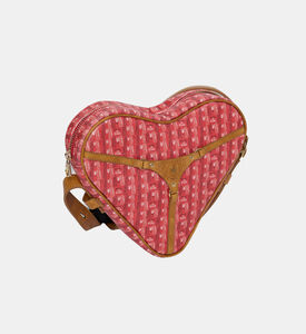 Manc Regina Monogram Heart-shaped Bag, Red, Packshot View