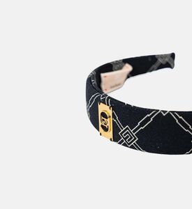 La Mia Bambina Geometric-print Headband, Black, Packshot View