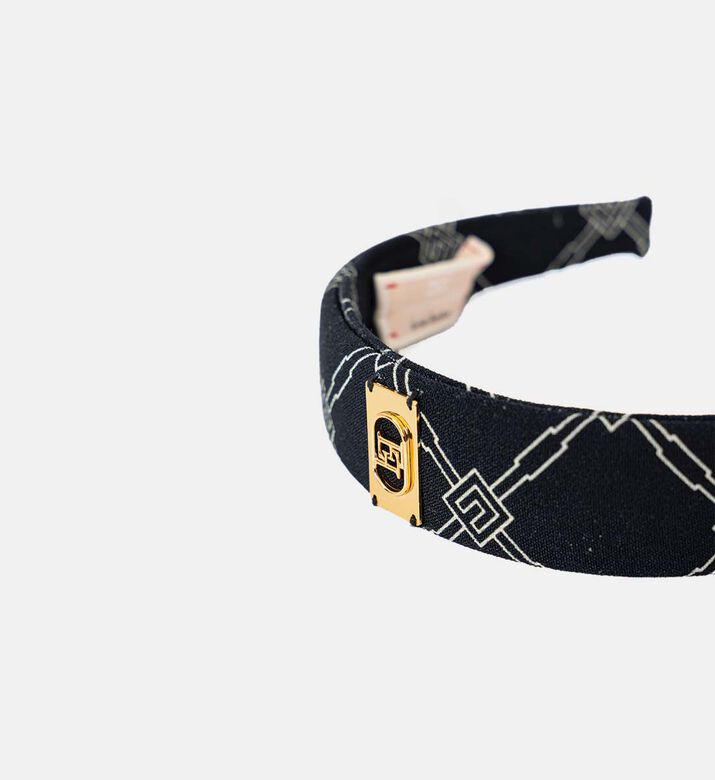 La Mia Bambina Geometric-print Headband, Black, Packshot View