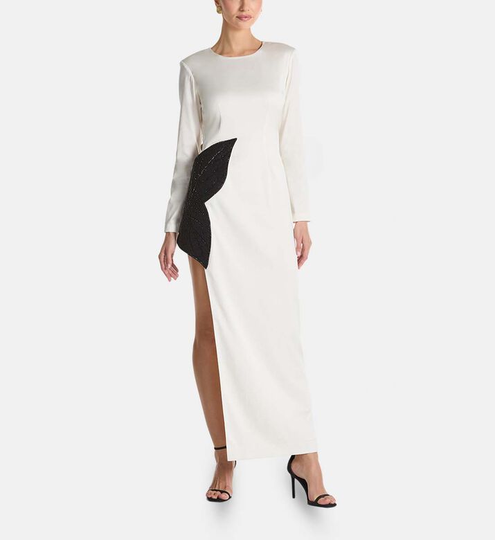 Savanna Dress, White, S, Model View