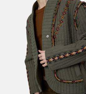 Ba and Sh Embroidered Quilted Jacket, Model View