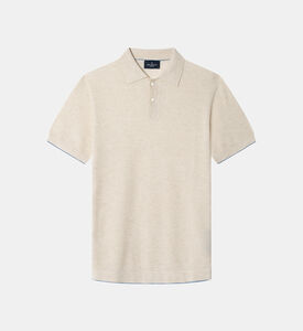 Knit Stitch Cotton Polo