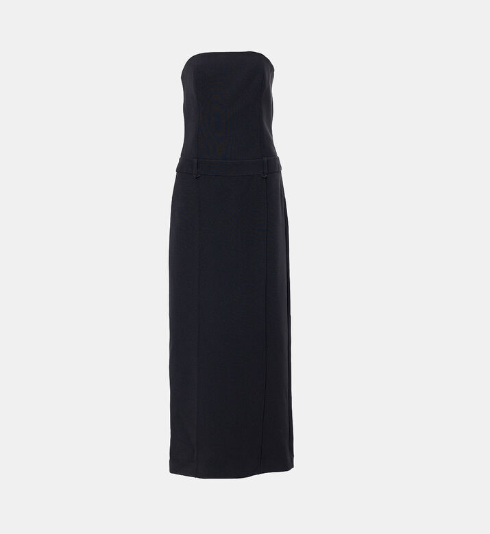 Triomphe Tailored Strapless Maxi Dress