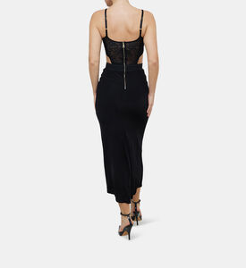 Lace Corset Midi Dress