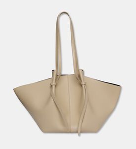 Yuzefi Mochi Suede Large Bag, White, Packshot View