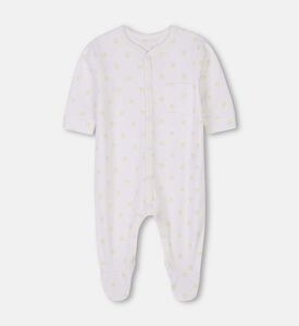 بيجامة قطن متشابك بطبعة