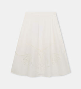 تنورة قطن عضوية مزخرفة