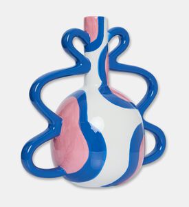 Que Rico Ceramic Loop Handles Vase, Packshot View