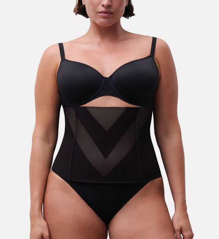 Chantelle Structured Shaping Cincher, Black, M, Model View