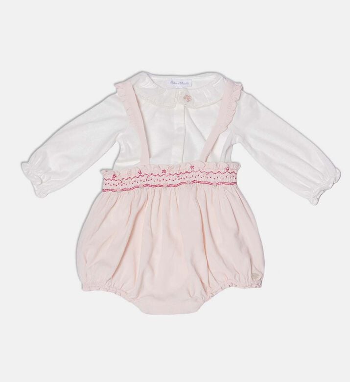 Tartine et Chocolat Velvet Ruffle Collar Shorts Set, Packshot View Tartine et Chocolat Velvet Ruffle Collar Shorts Set, Packshot View
