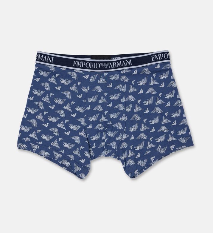 Emporio Armani Boxerx3 Knit, Indigo, S, Packshot View