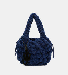 Small Blanket Knit Shopper Tote Bag