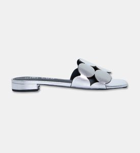 Bibilou Cutout Slide Sandals, Silver, Eu-41, Packshot View