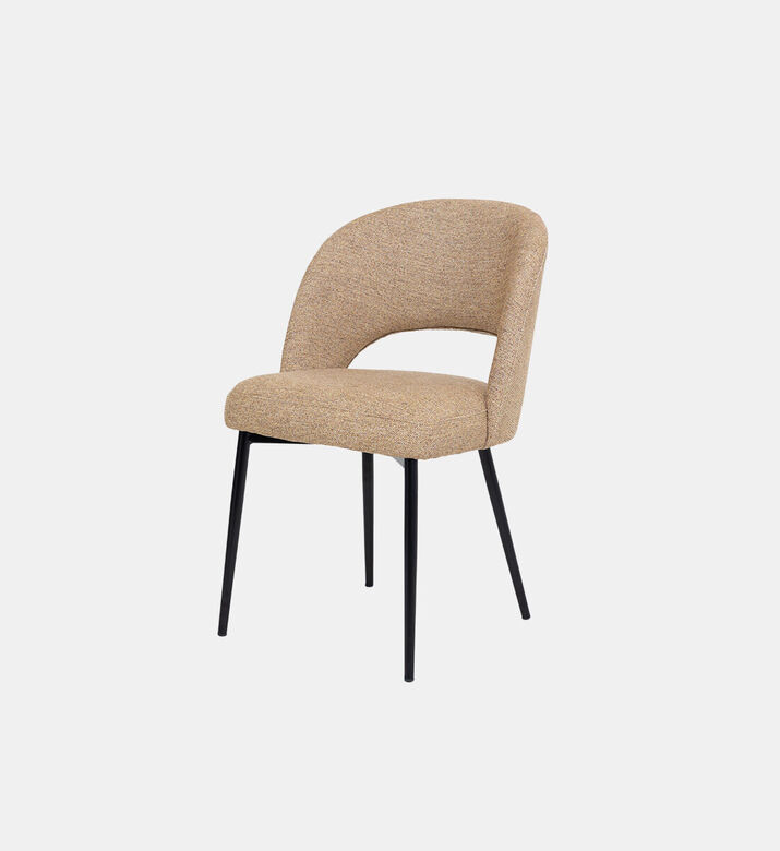 Pure Furniture Dex Metal Legs Dining Chair, Mustard, Packshot View