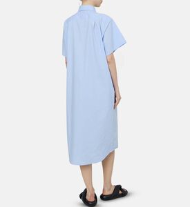 Classic Collar Plain Maxi Dress