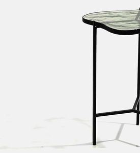 Home Deco and More Nesty Glass Top Side Table 2-piece Set, Packshot View