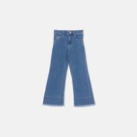 Wide-leg Denim Pants