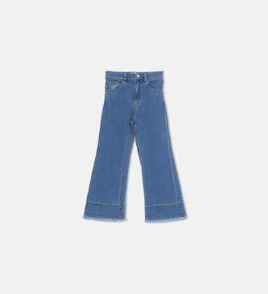 Wide-leg Denim Pants