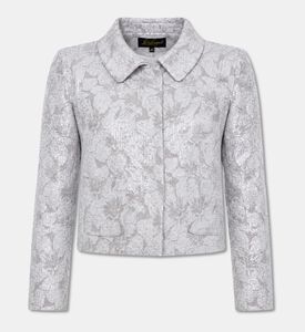 Luisa Spagnoli Floral-embellished Cropped Blazer, Packshot View