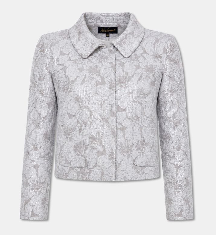 Luisa Spagnoli Floral-embellished Cropped Blazer, Packshot View
