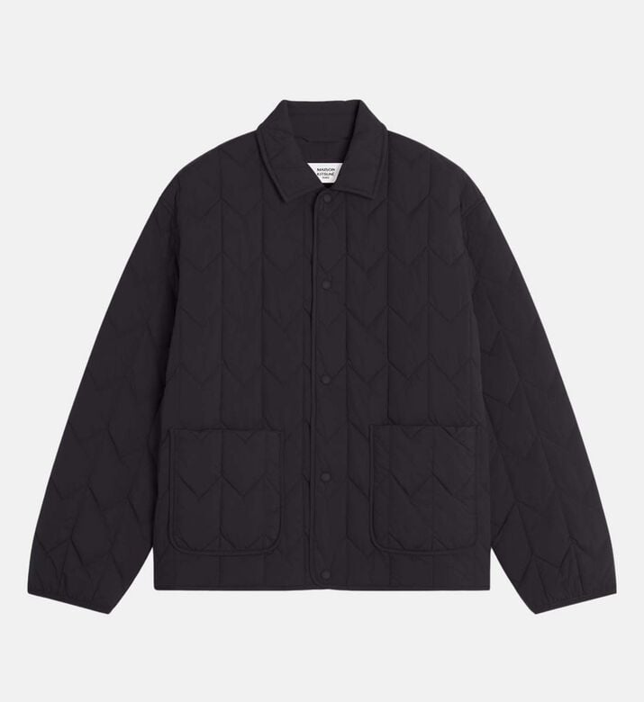 Quilted Design Long-sleeve Blouson Quilted Design Long-sleeve Blouson
