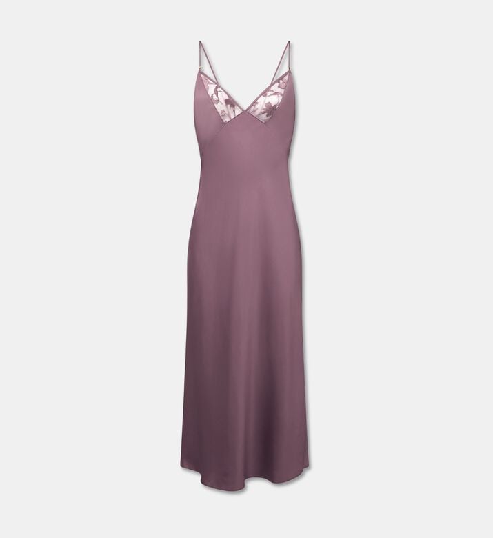 Chantelle Embroidered Tulle Satin Nightdress, Packshot View