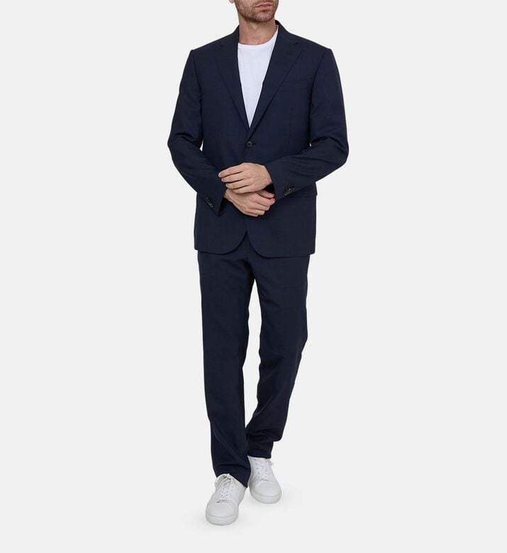 Dark Blue Single-breasted Suit Dark Blue Single-breasted Suit