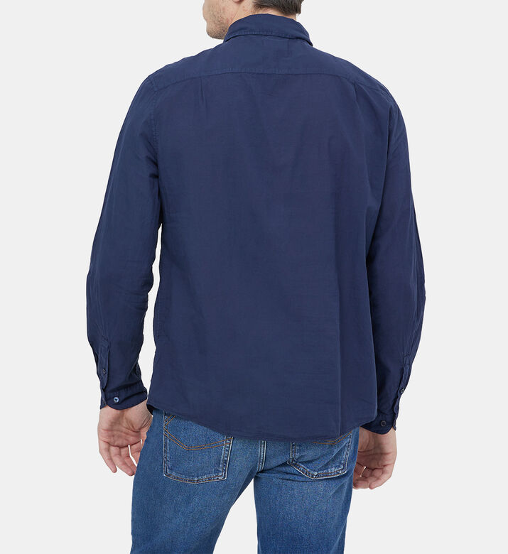 Long-sleeve Button-up Woven Shirt