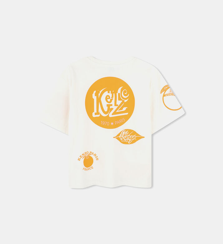 تيشيرت بأكمام قصيرة مستوحى من الفاكهة