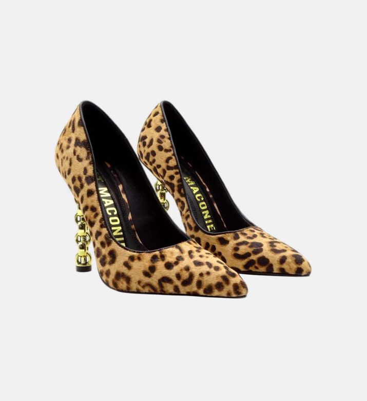 Lydia Leopard-print Leather Pumps
