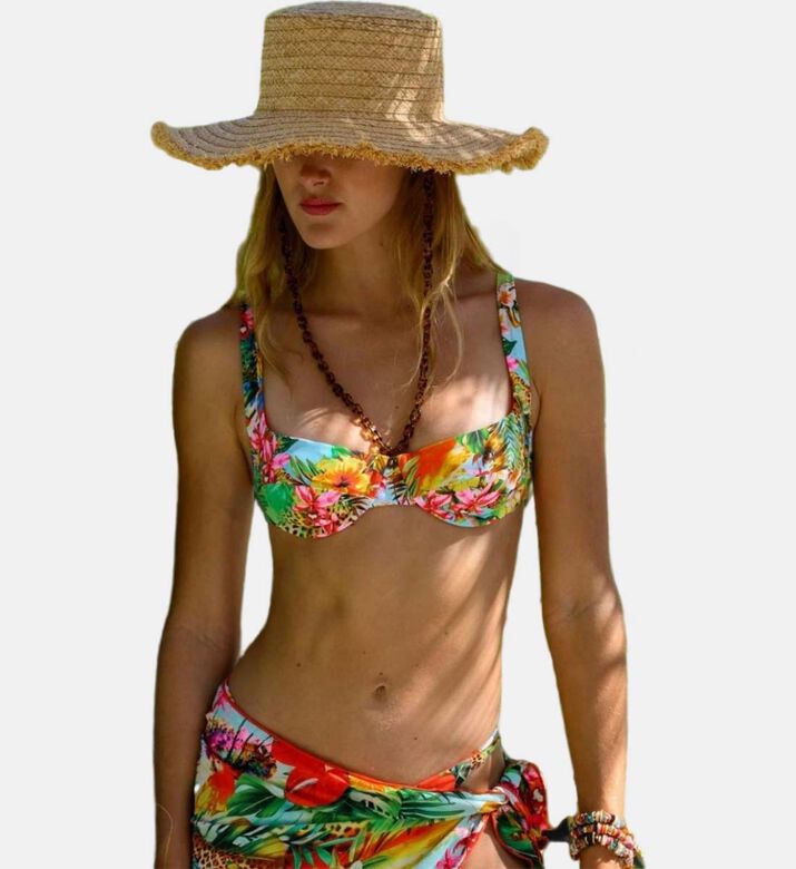 Talia Natura Raffia Bucket Hat