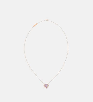 Amethyst Diamond Pendant
