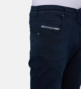 Diesel Relaxed-fit Drawstring Denim Pants, Blue, 34, Model View