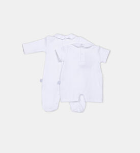 Bear Pattern Dungarees 4-piece Ser