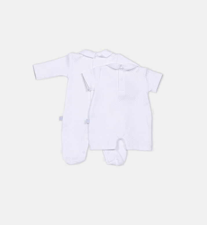 Bear Pattern Dungarees 4-piece Ser