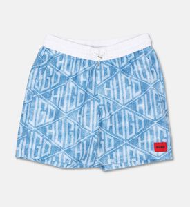 Hugo All-over Logo-print Swim Shorts, Packshot View