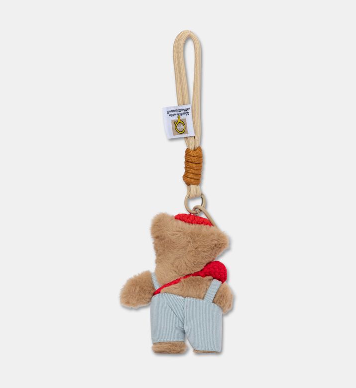 StickyBestie Teddy Bear Character Plush Keychain, Red, Packshot View