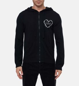 Zadig et Voltaire Heart-print Long-sleeve Jacket, Model View Zadig et Voltaire Heart-print Long-sleeve Jacket, Model View