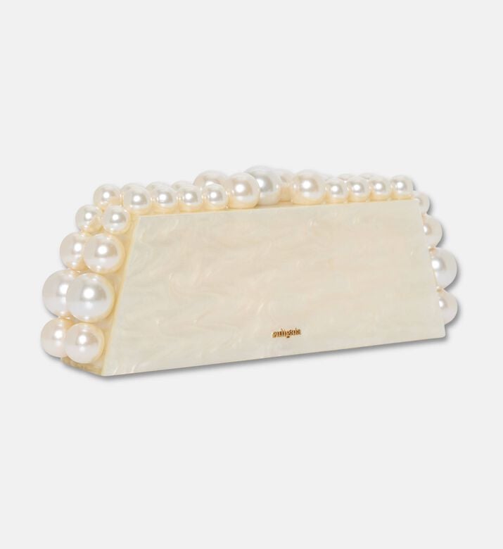 Cult Gaia Clutcheos, Ivory, Packshot View