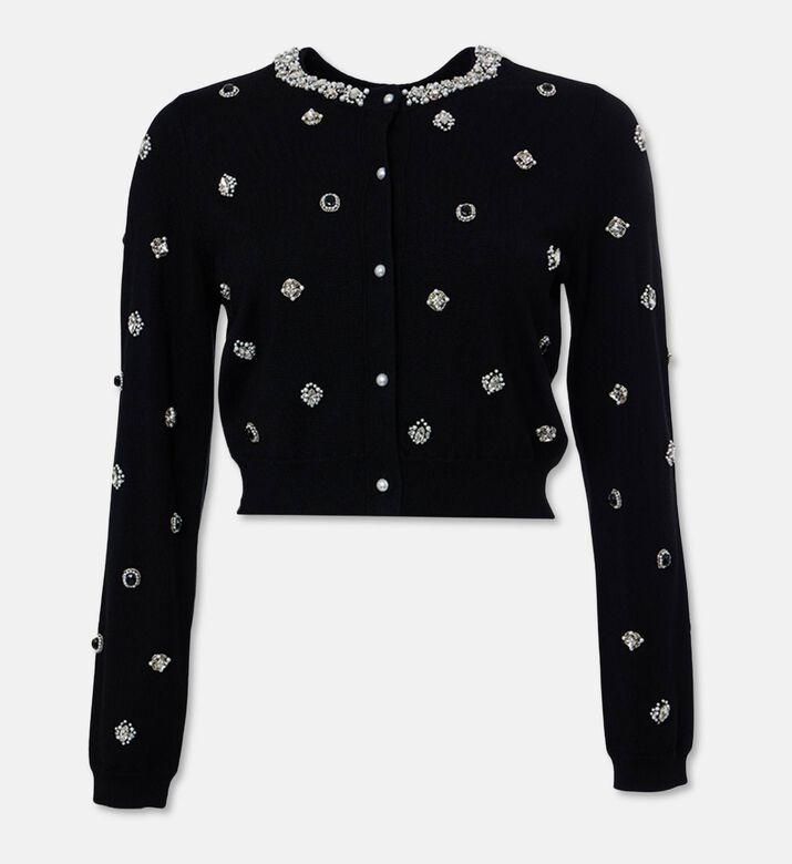 Alice and Olivia Dollie Embellished Cardigan, Packshot View
