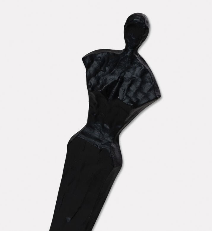 Home Deco and More Marble Base Small Tall Figurine Pair, Black, L, Packshot View
