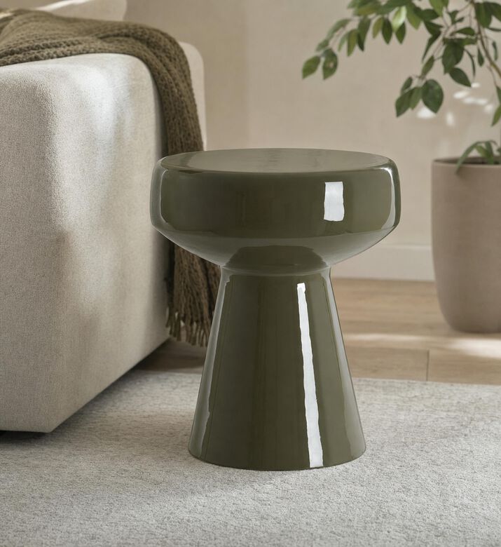 Light and Living Dakwa Column Side Table, Model View