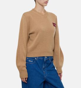 Puff Long-sleeve V-neck Sweater Puff Long-sleeve V-neck Sweater