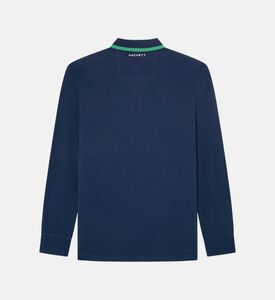 Cotton Tipped Sweater Polo Shirt